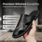 Chaussons Homme en Similicuir à Bout Fermé