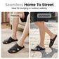 Chaussons Homme en Similicuir à Bout Fermé