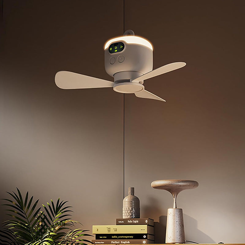 Ventilateur de Plafond Rechargeable avec Éclairage LED