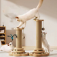🐾🛒 -50% ! 🐈Centre d’Activités pour Chat – Bois Massif & Sisal, Griffoir, Piste à Billes & Jouet à Plume