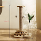 🐾🛒 -50% ! 🐈Centre d’Activités pour Chat – Bois Massif & Sisal, Griffoir, Piste à Billes & Jouet à Plume