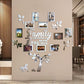 📢PROMO FLASH 50%🌳Autocollant Mural Arbre Généalogique 3D avec Cadres Photo – Acrylique, Installation Facile, 3 Couleurs, 2 Tailles, Décoration Murale Unique✨