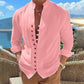 👕50% DE RÉDUCTION MAINTENANT ! 🌊 Chemise de plage d'été boutonnée en lin pour homme – Respirante, légère et coupe décontractée – parfaite pour les vacances au bord de la mer, les barbecues ou les journées ensoleillées ☀️