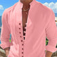 👕50% DE RÉDUCTION MAINTENANT ! 🌊 Chemise de plage d'été boutonnée en lin pour homme – Respirante, légère et coupe décontractée – parfaite pour les vacances au bord de la mer, les barbecues ou les journées ensoleillées ☀️