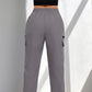 ✨ PROMO LIMITÉE 50% DE RÉDUCTION ! 👖 Pantalon Cargo Femme – Cordon, Poches, Coupe Droite 🌿