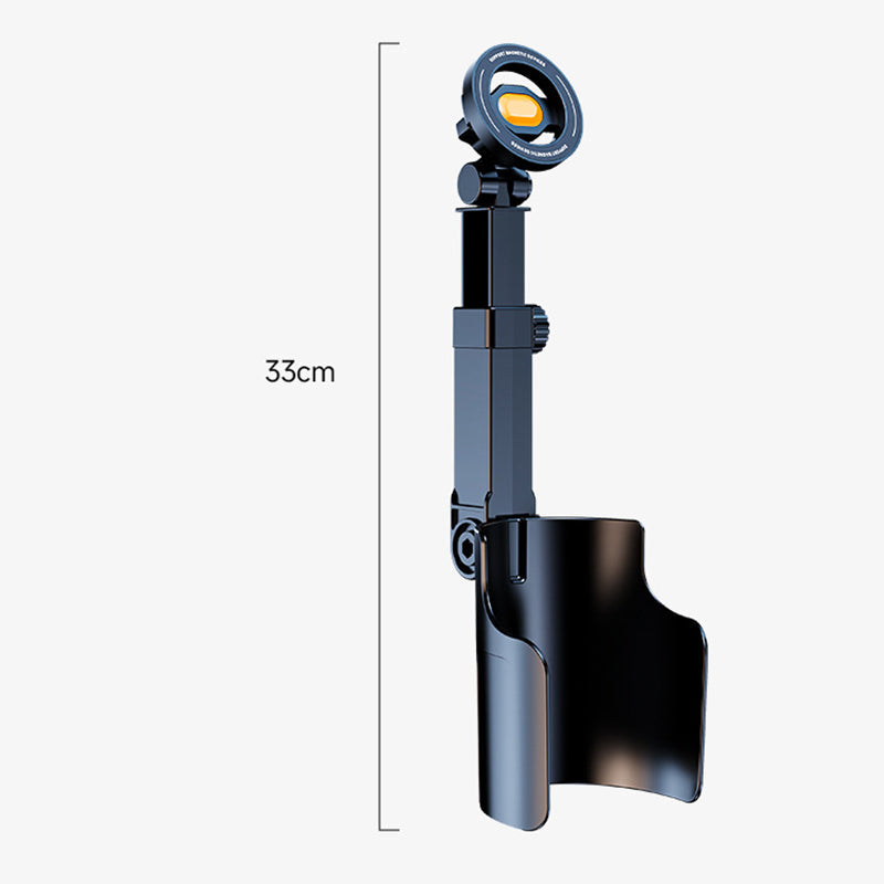 🥤Support pour téléphone à fixer sur le porte-gobelet de la voiture – orientable à 360°🧲