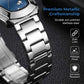 ⏳PROMO LIMITÉE 50%⌚Montre Homme Quartz Cadran Losange – Acier Inoxydable, Cadran Dégradé, 8 Combinaisons, Style Unique & Élégant✨