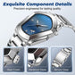 ⏳PROMO LIMITÉE 50%⌚Montre Homme Quartz Cadran Losange – Acier Inoxydable, Cadran Dégradé, 8 Combinaisons, Style Unique & Élégant✨
