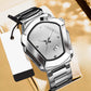 ⏳PROMO LIMITÉE 50%⌚Montre Homme Quartz Cadran Losange – Acier Inoxydable, Cadran Dégradé, 8 Combinaisons, Style Unique & Élégant✨