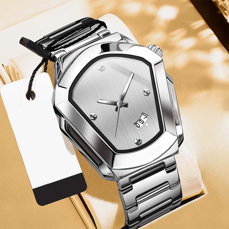 ⏳PROMO LIMITÉE 50%⌚Montre Homme Quartz Cadran Losange – Acier Inoxydable, Cadran Dégradé, 8 Combinaisons, Style Unique & Élégant✨