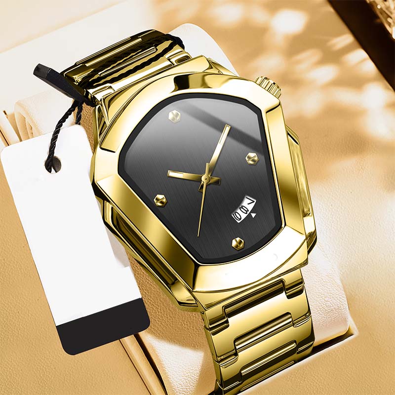 ⏳PROMO LIMITÉE 50%⌚Montre Homme Quartz Cadran Losange – Acier Inoxydable, Cadran Dégradé, 8 Combinaisons, Style Unique & Élégant✨