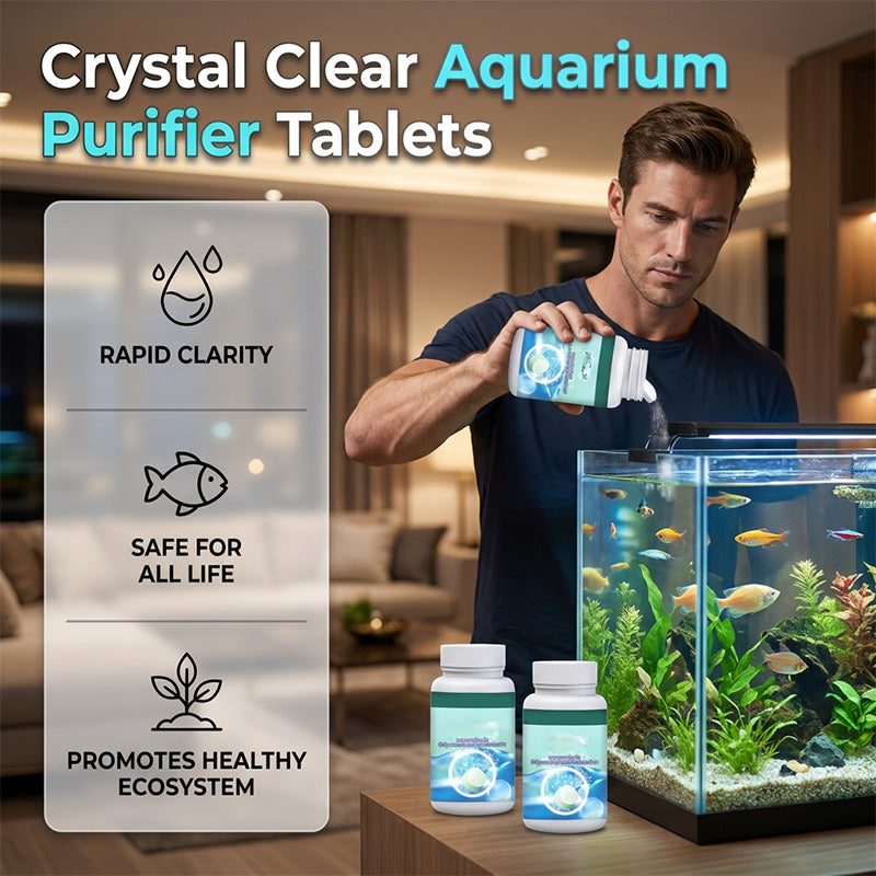 ✅PROMO FLASH 50%🐠Comprimés Effervescents Purifiant pour Aquarium – 100 comprimés, Clarification Rapide, Élimine Algues & Odeurs, Pour Tous Types d'Aquariums✨