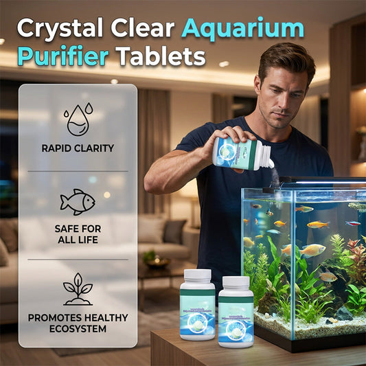 ✅PROMO FLASH 50%🐠Comprimés Effervescents Purifiant pour Aquarium – 100 comprimés, Clarification Rapide, Élimine Algues & Odeurs, Pour Tous Types d'Aquariums✨