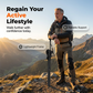 Canne de marche pliable avec siège