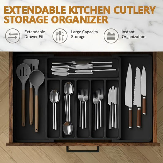 Range-couverts extensible pour cuisine