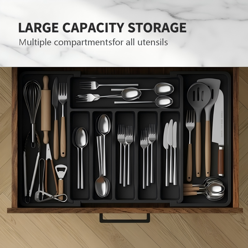 Range-couverts extensible pour cuisine