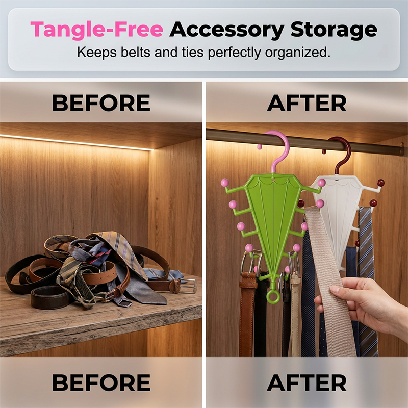 ✨Un acheté un offert 👔Rangement V‑shaped double face – Portant de rangement multifonction