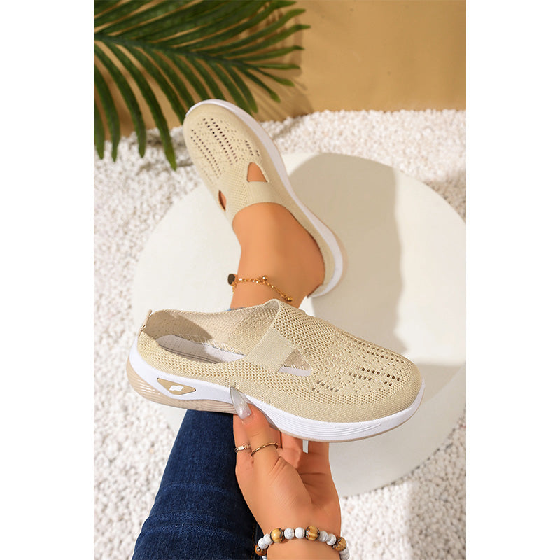 👟✨Chaussures décontractées en maille respirante pour femmes👩‍💼Sans lacets, dessus tricoté aéré, Chic et confortables pour le bureau, les courses ou les sorties du week-end 👜🌿🐾