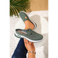 👟✨Chaussures décontractées en maille respirante pour femmes👩‍💼Sans lacets, dessus tricoté aéré, Chic et confortables pour le bureau, les courses ou les sorties du week-end 👜🌿🐾