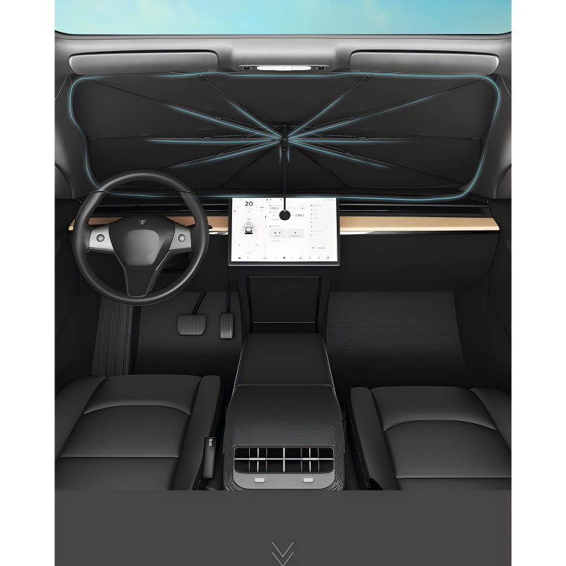 🛡️ PROMO LIMITÉE 50% DE RÉDUCTION ! ✨ Pare-soleil Pliable pour Voiture – Réflexion 99% Chaleur, Poignée Flexible 🌞