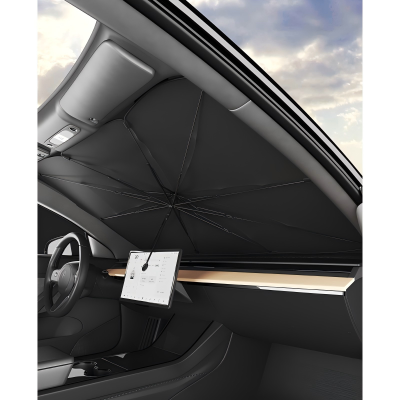 🛡️ PROMO LIMITÉE 50% DE RÉDUCTION ! ✨ Pare-soleil Pliable pour Voiture – Réflexion 99% Chaleur, Poignée Flexible 🌞