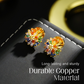 🎆PROMO LIMITÉE 50%💎Ensemble Bijoux Feu d'Artifice – Boucles d'Oreilles & Collier, Zirconium Cubique, Plaqué 18K, Cuivre Durable, Parfait pour Soirées & Cadeaux✨