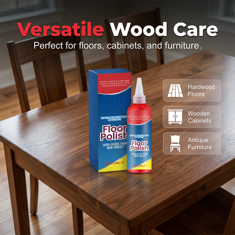 🔧Cire Réparatrice pour Parquet & Bois – Masque les Rayures, Brillant Non Gras, 100 ml, Protection Durable, Multi-Surfaces✨