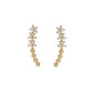 ✨ 50% DE RÉDUCTION MAINTENANT ! 🌟 Boucles d'oreilles grimpeuses étoile fleur en strass – Cristaux scintillants, design remontant confortable – parfaites pour le glamour quotidien ou les occasions spéciales 🌸