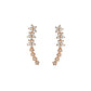 ✨ 50% DE RÉDUCTION MAINTENANT ! 🌟 Boucles d'oreilles grimpeuses étoile fleur en strass – Cristaux scintillants, design remontant confortable – parfaites pour le glamour quotidien ou les occasions spéciales 🌸