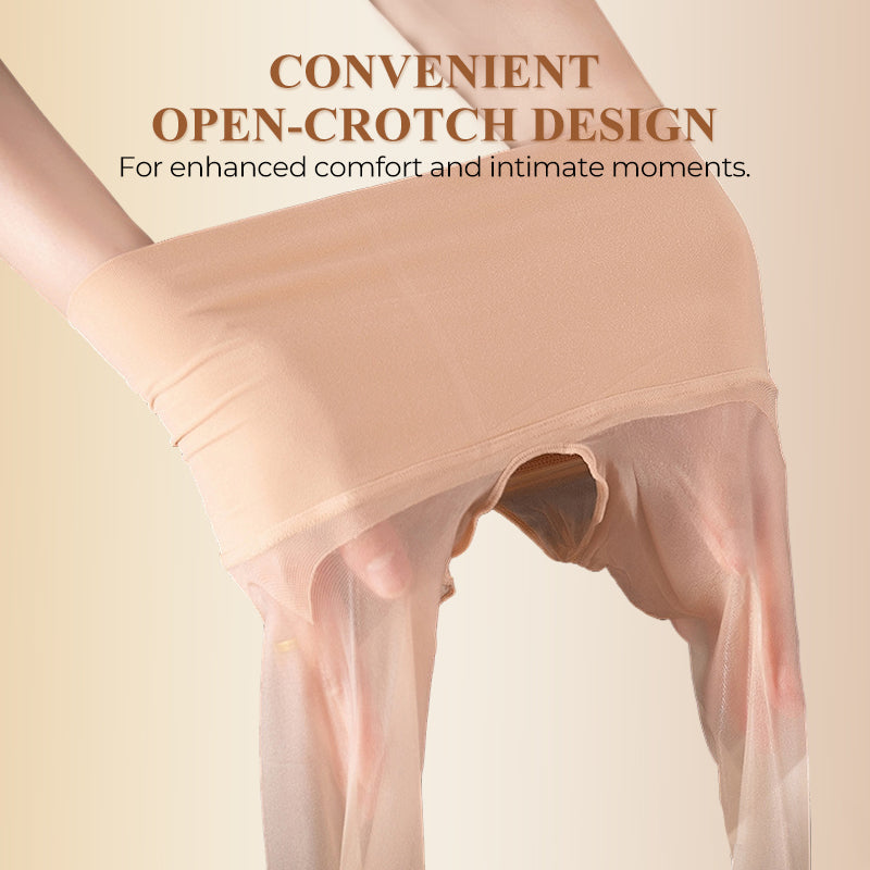 👗 50% DE RÉDUCTION ⏰ Collants gainants brillants à entrejambe ouvert taille haute – Effet seconde peau, maintien du ventre & confortable – parfaits sous robe ou jupe pour une silhouette lisse ✨