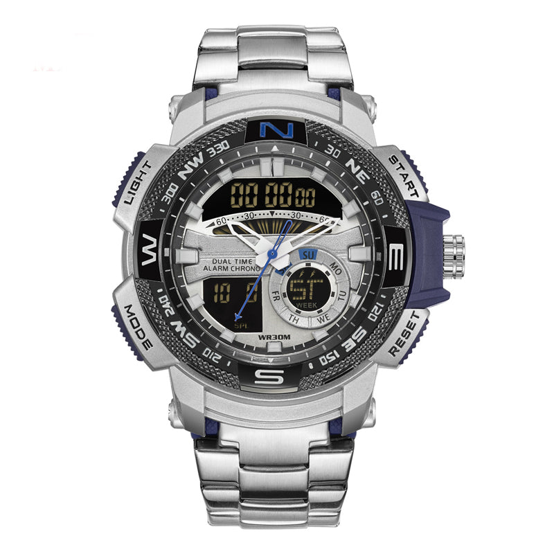 ⌚ PROMO LIMITÉE -50% ! ✨ Montre Sport Homme Double Affichage – Analogique-Numérique, Étanche 3ATM, Multi-Fonction ⏱️