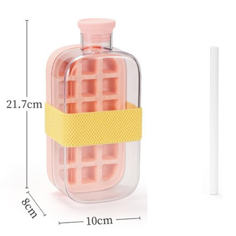 🏋️‍♂️ PROMO LIMITÉE -50% ! 🚰 Bouteille Cocktail 2-en-1 avec Moule à Glaçons Intégré – Sans BPA, Silicone Alimentaire, Anti-Fuite, 500ml/800ml, Idéale Gym & Outdoor 💪
