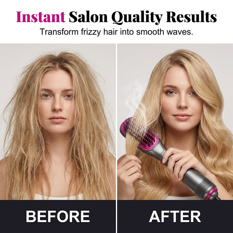💨 Soldes 2026 — Plus de 35 000 vendus!🔥 Brosse Soufflante 3-en-1 – Technologie Floating Panel 💇‍♀️