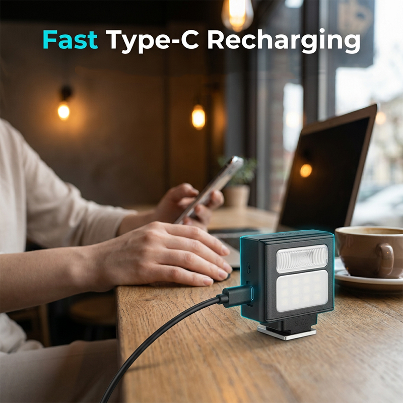 📸Flash rechargeable pour appareil photo, format de poche