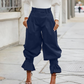 🎉Pantalon plissé lanterne à manchettes froncées pour femme