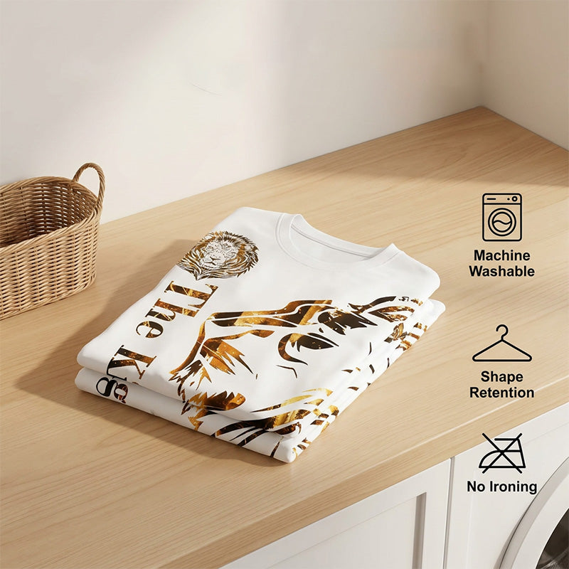 🦁 PROMO FLASH 50%🔥Ensemble Graphique Lion Homme – T-shirt + Short, Respirant, Streetwear Urbain, Tailles S-4XL, Idéal Été😎