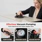 8-Inch Glass Vacuum Suction Cup with Pressure Gauge