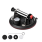 8-Inch Glass Vacuum Suction Cup with Pressure Gauge