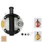 8-Inch Glass Vacuum Suction Cup with Pressure Gauge