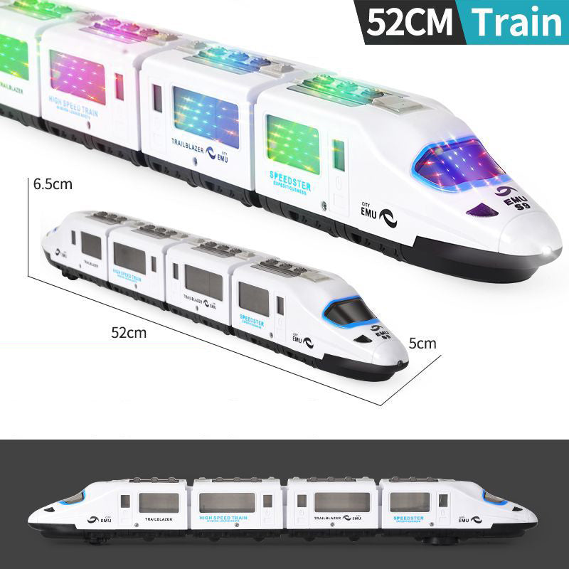 Train jouet électrique à grande vitesse avec lumières et musique
