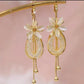 🌸PROMO LIMITÉE 50% DE RÉDUCTION✨Boucles d'Oreilles Fleurs & Pompons – Iridescentes, Scintillantes, Dynamiques✨