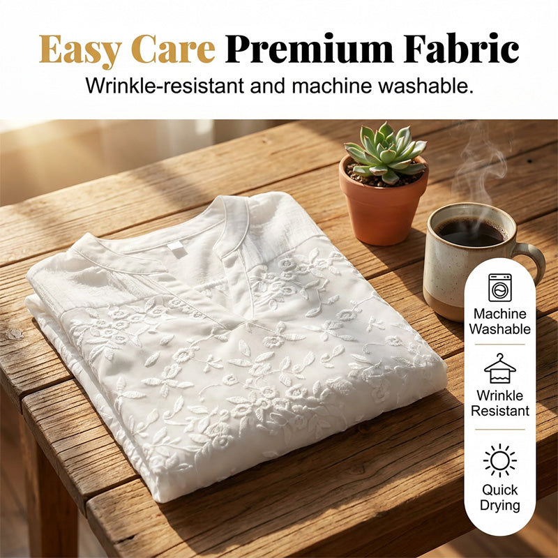 ✨🌸Blouse à encolure en V avec empiècement en dentelle pour femme