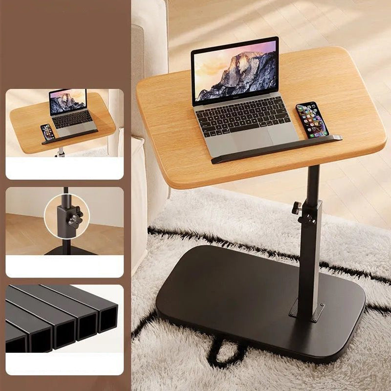 Table d'appoint réglable en forme de C