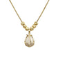 🦋PROMO FLASH 50%💎Collier Pendentif Tulipe Minimaliste – Acier Titane Hypoallergénique, Pierre Centrale, Chaîne Réglable, Cadeau Élégant👑