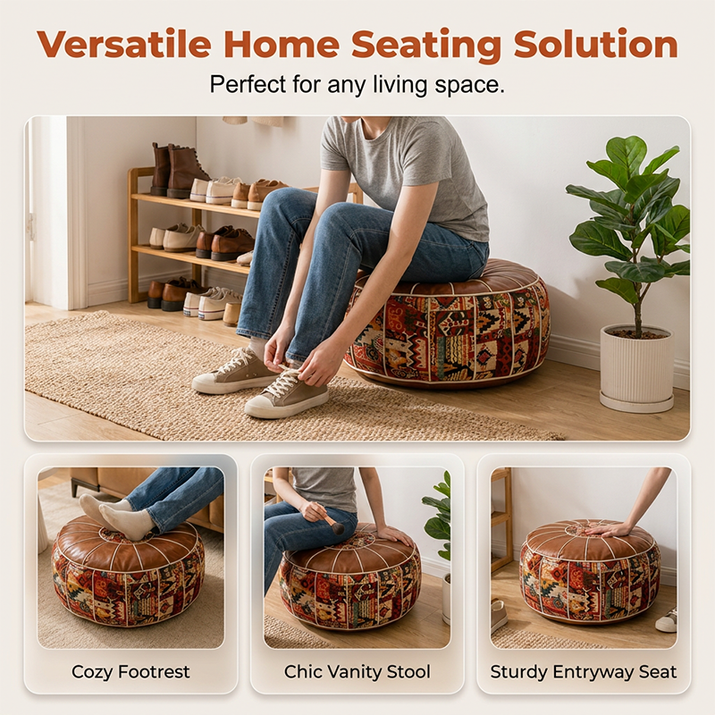 🛋️Pouf Ottoman de Rangement Multifonctionnel📦