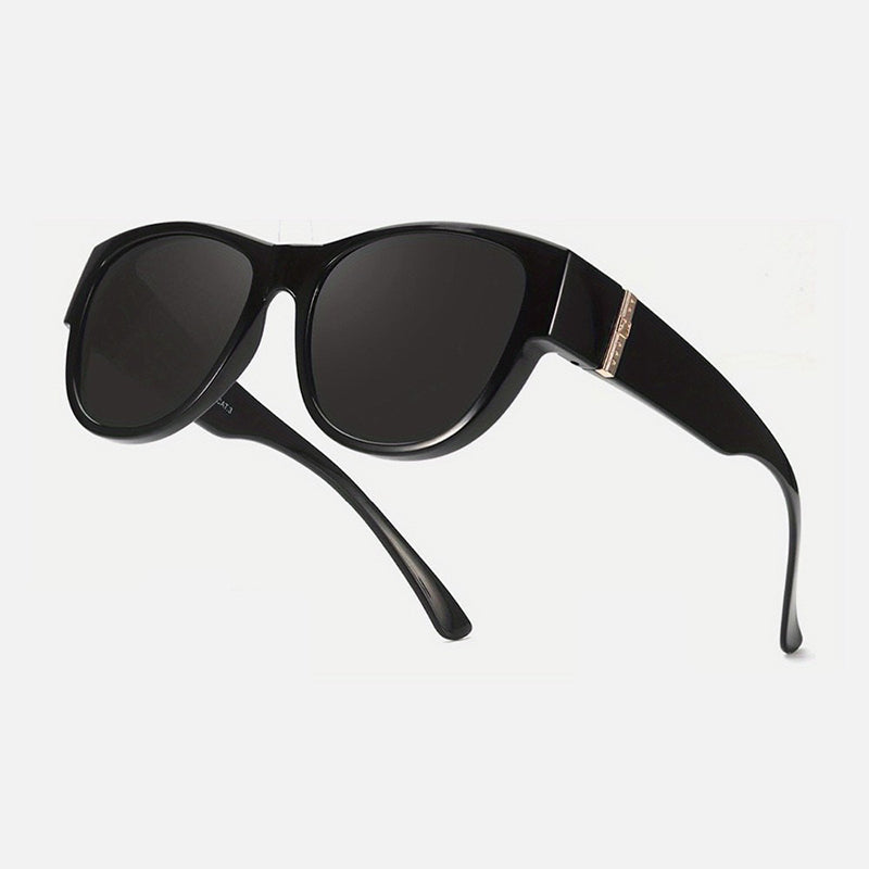 🏖️PROMO -50%🔥Lunettes Soleil Polarisées Sur-Lunettes Femme – 9 Couches Anti-Reflets Eau Route Neige UV400, Grande Monture Glamour Hollywood, Matériaux Haute Qualité Charnières Renforcées · 4 Styles✨