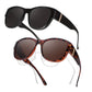 🏖️PROMO -50%🔥Lunettes Soleil Polarisées Sur-Lunettes Femme – 9 Couches Anti-Reflets Eau Route Neige UV400, Grande Monture Glamour Hollywood, Matériaux Haute Qualité Charnières Renforcées · 4 Styles✨