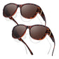 🏖️PROMO -50%🔥Lunettes Soleil Polarisées Sur-Lunettes Femme – 9 Couches Anti-Reflets Eau Route Neige UV400, Grande Monture Glamour Hollywood, Matériaux Haute Qualité Charnières Renforcées · 4 Styles✨