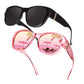 🏖️PROMO -50%🔥Lunettes Soleil Polarisées Sur-Lunettes Femme – 9 Couches Anti-Reflets Eau Route Neige UV400, Grande Monture Glamour Hollywood, Matériaux Haute Qualité Charnières Renforcées · 4 Styles✨