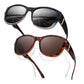🏖️PROMO -50%🔥Lunettes Soleil Polarisées Sur-Lunettes Femme – 9 Couches Anti-Reflets Eau Route Neige UV400, Grande Monture Glamour Hollywood, Matériaux Haute Qualité Charnières Renforcées · 4 Styles✨